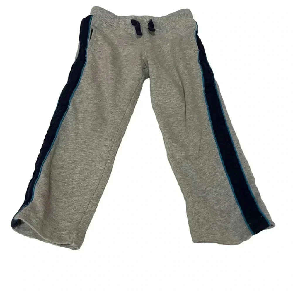 4T Carter’s gray and‎ blue stripe sweatpants